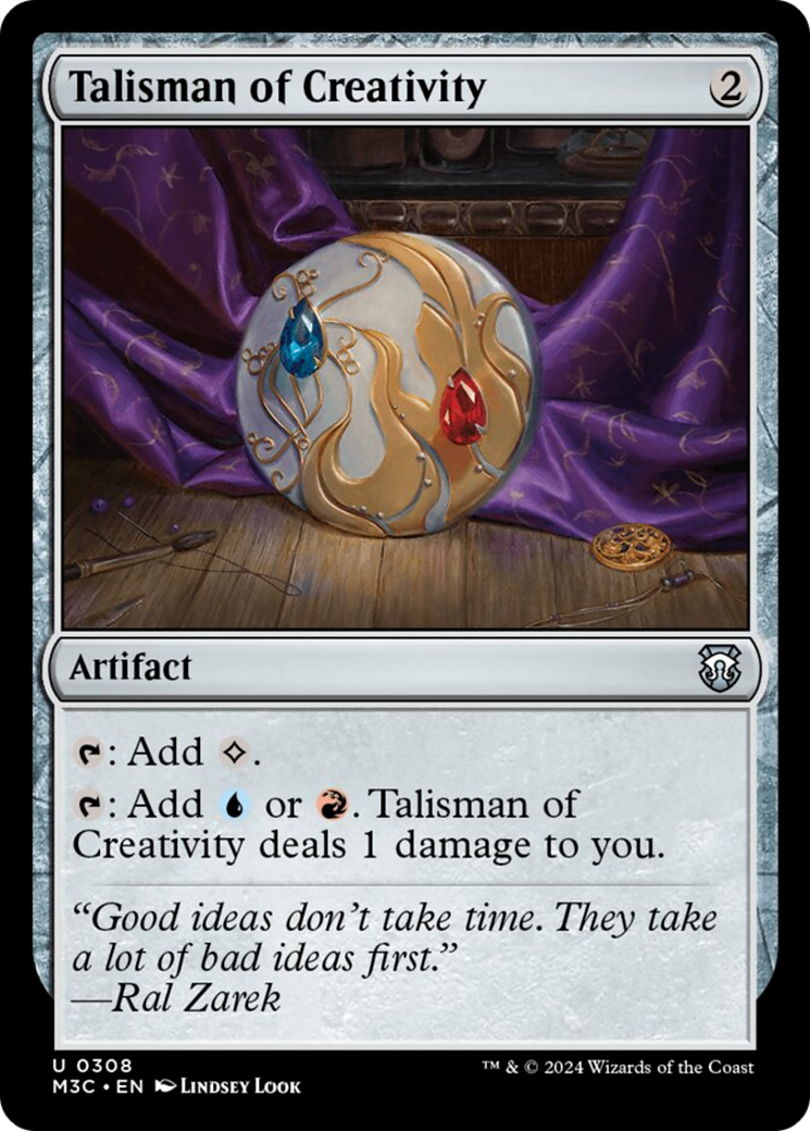 Talisman of Creativity (Ripple Foil) [Modern Horizons 3 Commander] | RetroPlay Games