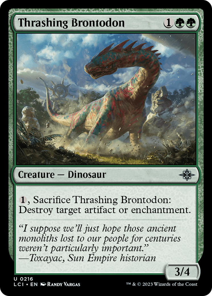 Thrashing Brontodon [The Lost Caverns of Ixalan] | RetroPlay Games