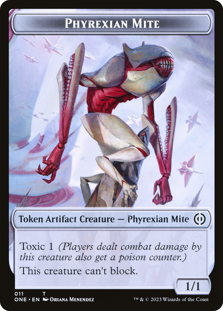 Phyrexian Mite Token (011) [Phyrexia: All Will Be One Tokens] | RetroPlay Games