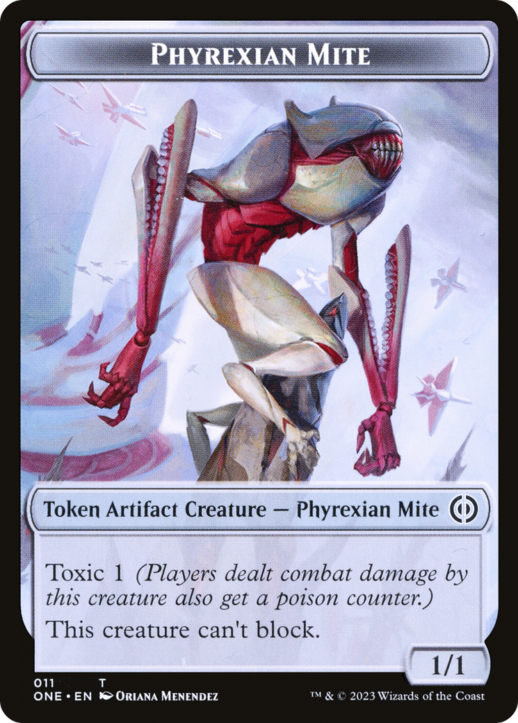 Phyrexian Mite (011) // Drone Double-Sided Token [Phyrexia: All Will Be One Tokens] | RetroPlay Games