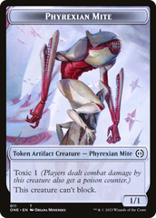 Phyrexian Mite (011) // Samurai Double-Sided Token [Phyrexia: All Will Be One Tokens] | RetroPlay Games