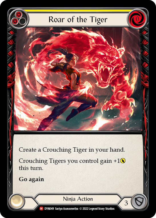 Roar of the Tiger [DYN049] (Dynasty)  Rainbow Foil | RetroPlay Games