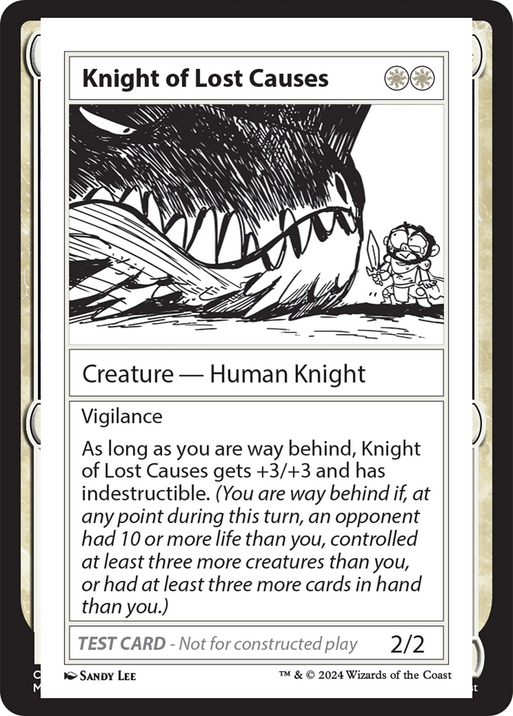 Knight of Lost Causes [Mystery Booster 2 Playtest Cards] | RetroPlay Games