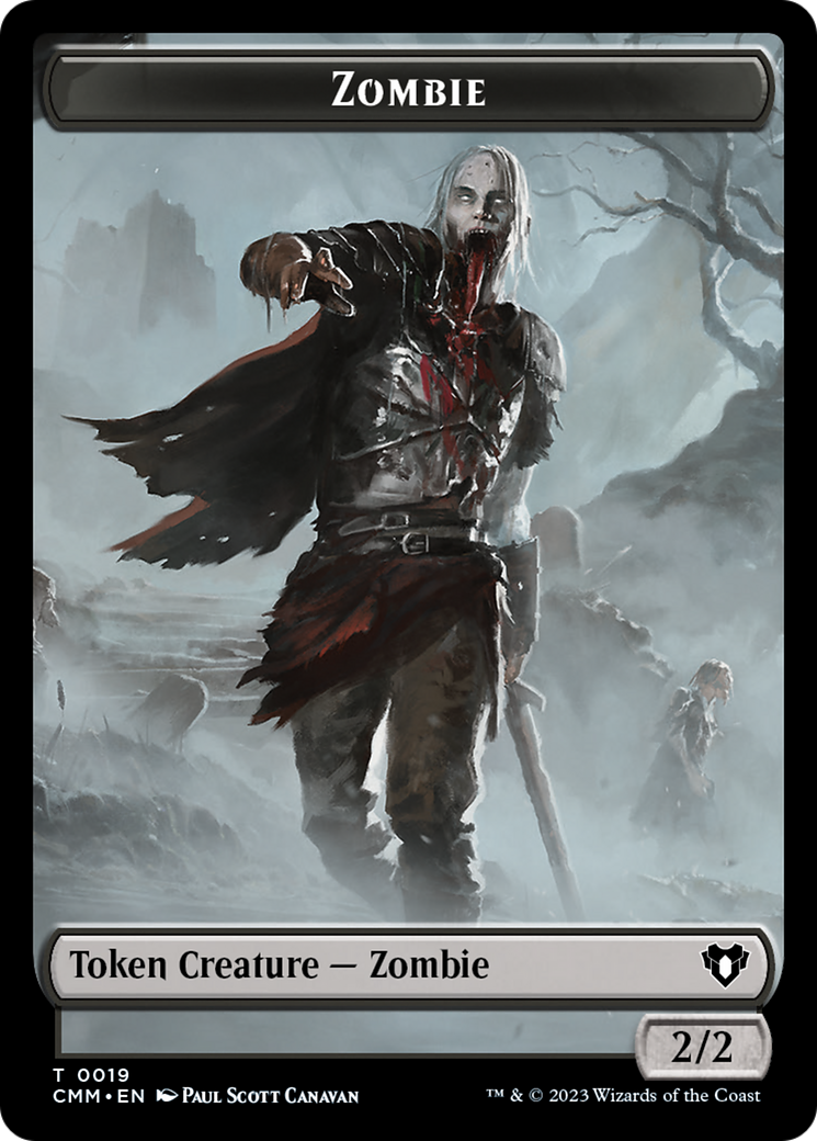 Zombie Token (19) [Commander Masters Tokens] | RetroPlay Games