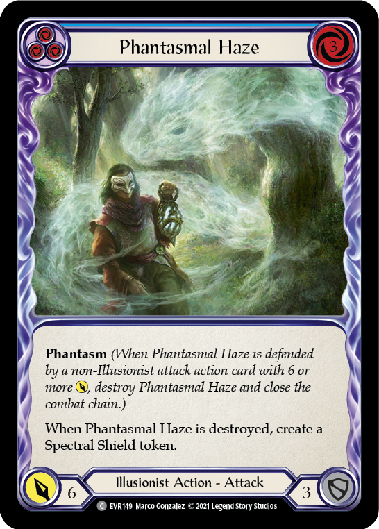 Phantasmal Haze (Blue) [EVR149] (Everfest)  1st Edition Rainbow Foil | RetroPlay Games