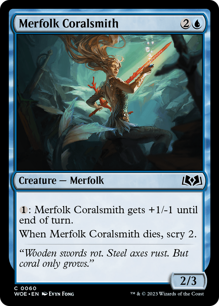 Merfolk Coralsmith [Wilds of Eldraine] | RetroPlay Games