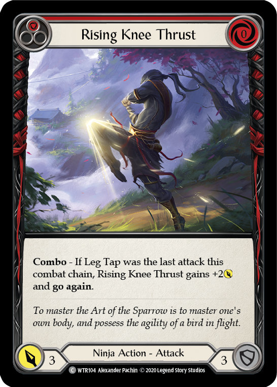 Rising Knee Thrust (Red) [U-WTR104] (Welcome to Rathe Unlimited)  Unlimited Rainbow Foil | RetroPlay Games