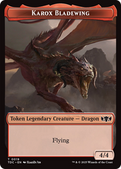 Karox Bladewing // Copy Double-Sided Token [Tarkir: Dragonstorm Commander Tokens] | RetroPlay Games