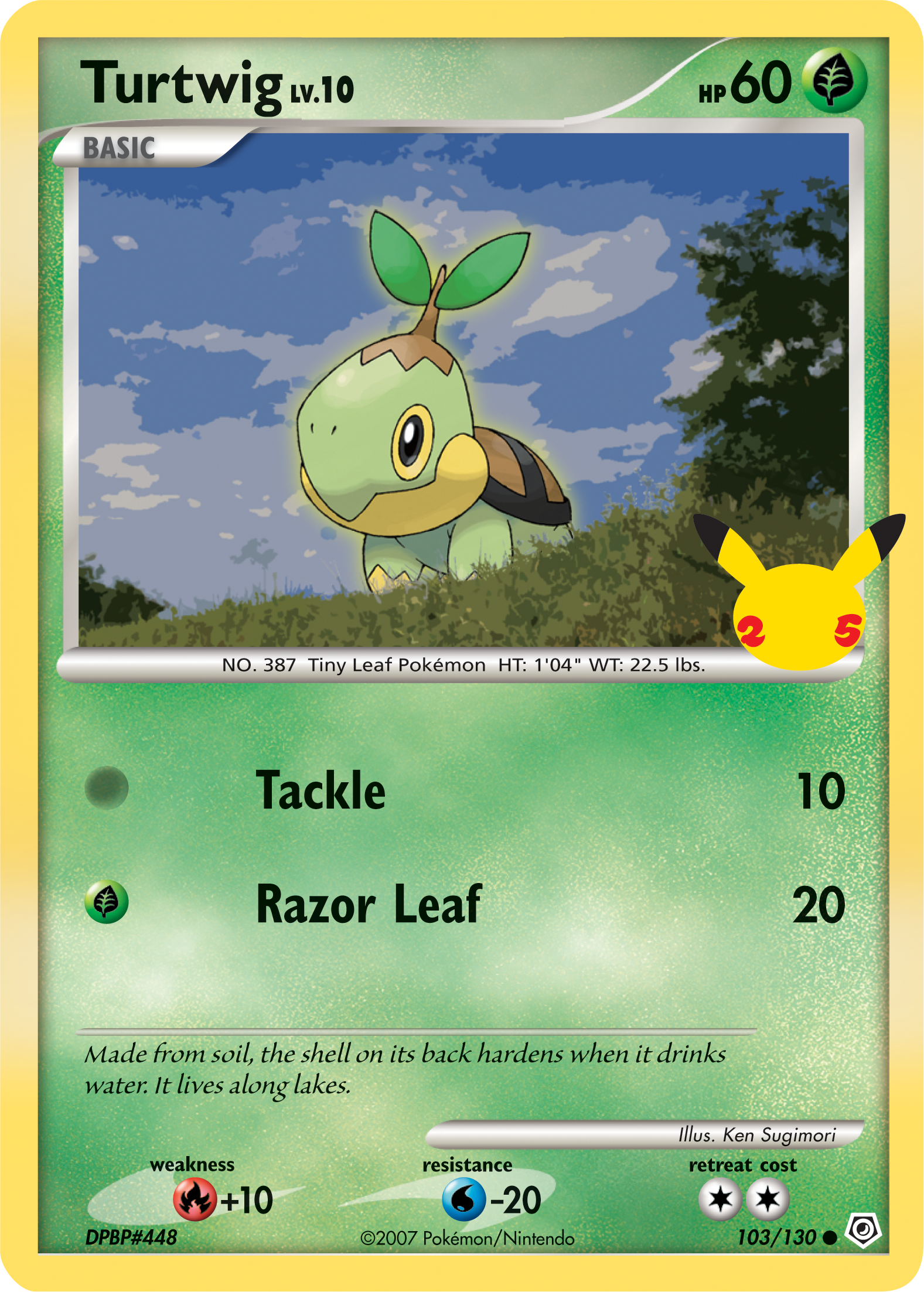 Turtwig (103/130) (Jumbo Card) [First Partner Pack] | RetroPlay Games