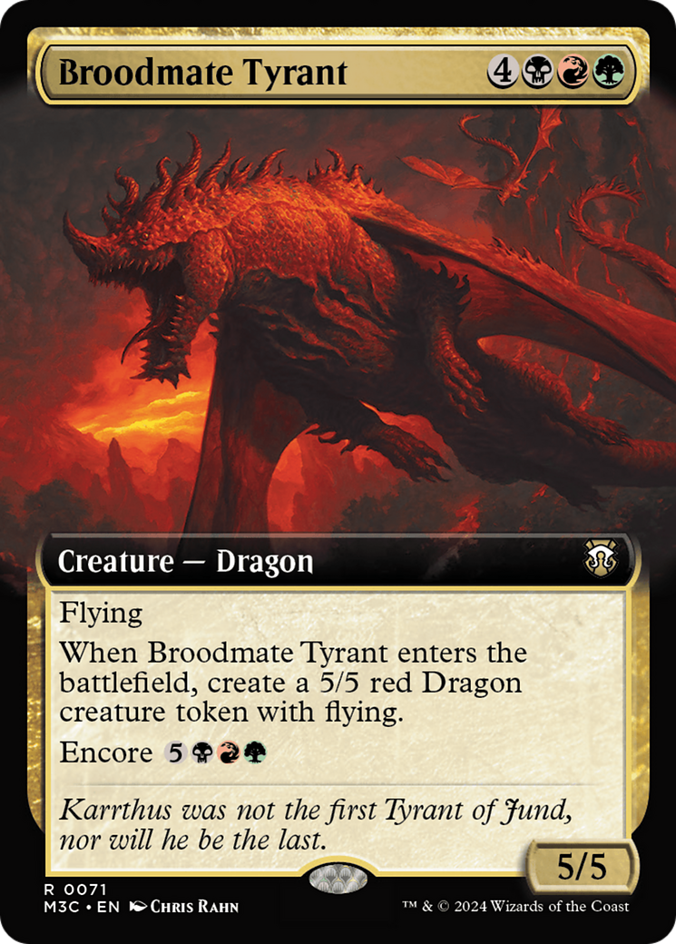 Broodmate Tyrant (Extended Art) [Modern Horizons 3 Commander] | RetroPlay Games