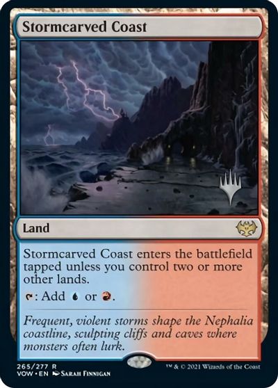 Stormcarved Coast (Promo Pack) [Innistrad: Crimson Vow Promos] | RetroPlay Games