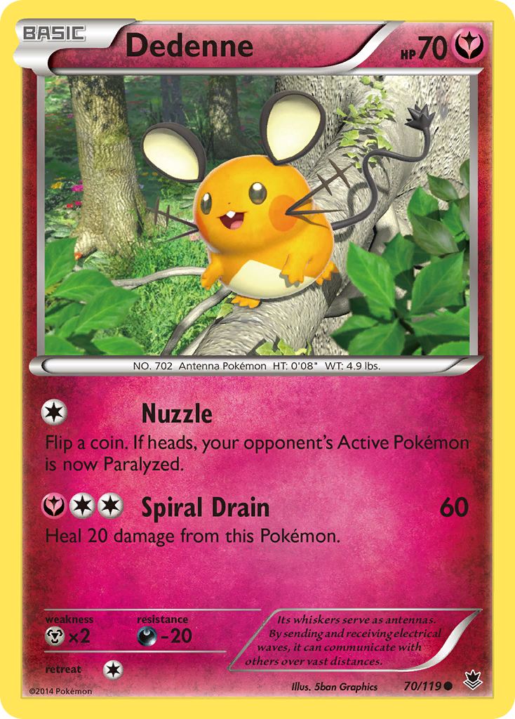 Dedenne (70/119) [XY: Phantom Forces] | RetroPlay Games