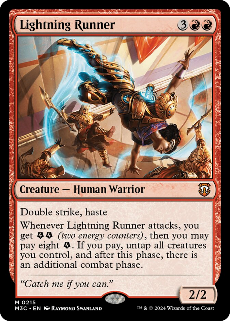 Lightning Runner (Ripple Foil) [Modern Horizons 3 Commander] | RetroPlay Games