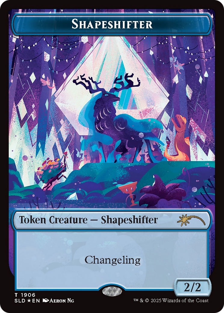 Shapeshifter Token (1906) (Double Rainbow Foil) [Secret Lair Drop Series] | RetroPlay Games