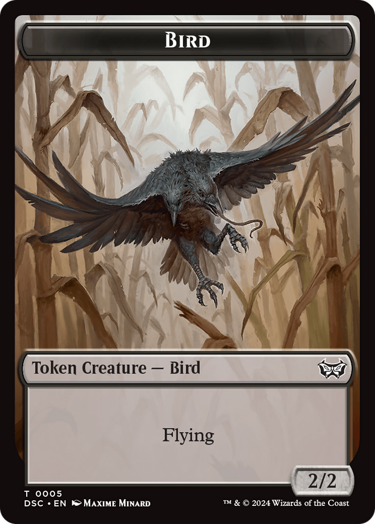 Elemental // Bird Double-Sided Token [Duskmourn: House of Horror Commander Tokens] | RetroPlay Games