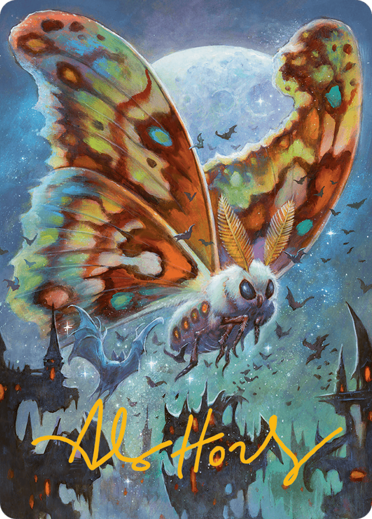 Luminous Broodmoth Art Card (Gold-Stamped Signature) [Bloomburrow Art Series] | RetroPlay Games