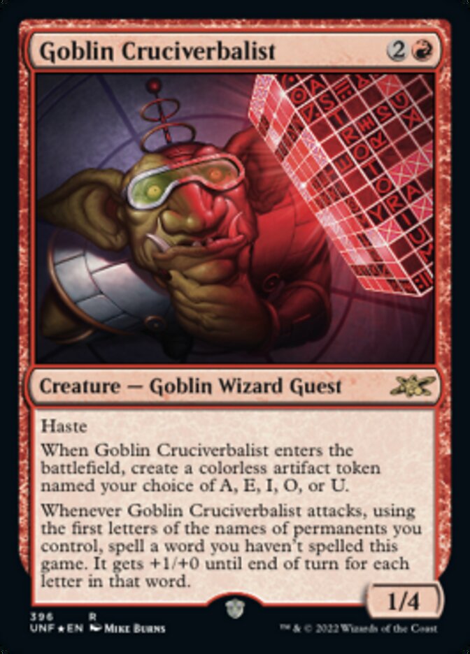 Goblin Cruciverbalist (Galaxy Foil) [Unfinity] | RetroPlay Games