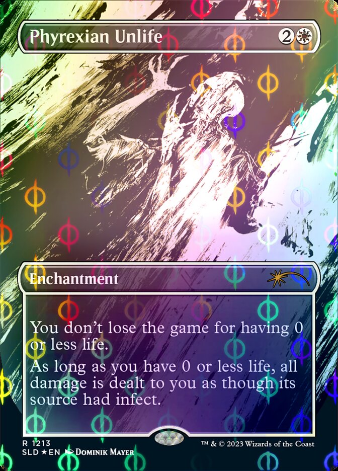 Phyrexian Unlife (Borderless Ichor Step-and-Compleat Foil) [Secret Lair Drop Series] | RetroPlay Games