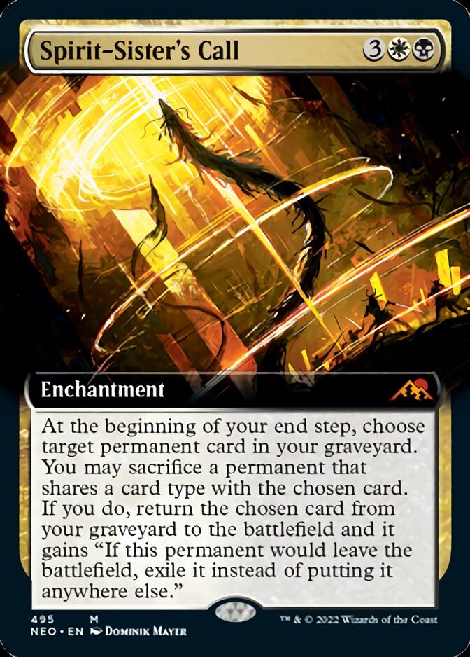 Spirit-Sister's Call (Extended Art) [Kamigawa: Neon Dynasty] | RetroPlay Games