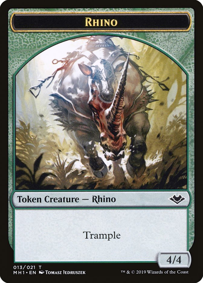 Soldier (004) // Rhino (013) Double-Sided Token [Modern Horizons Tokens] | RetroPlay Games