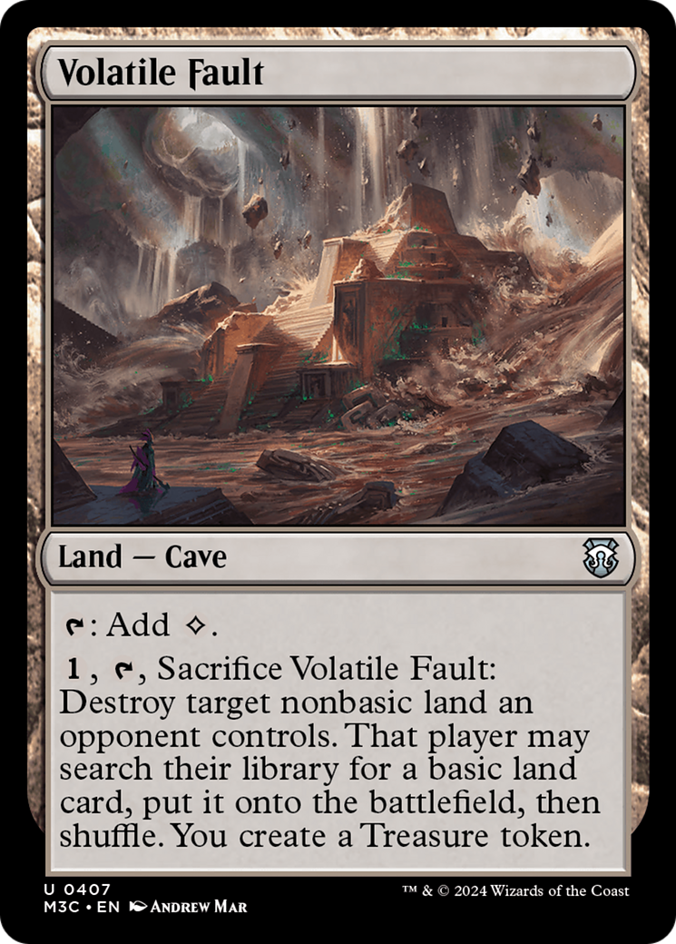 Volatile Fault (Ripple Foil) [Modern Horizons 3 Commander] | RetroPlay Games