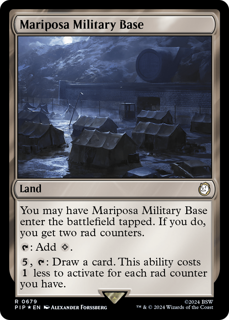 Mariposa Military Base (Surge Foil) [Fallout] | RetroPlay Games