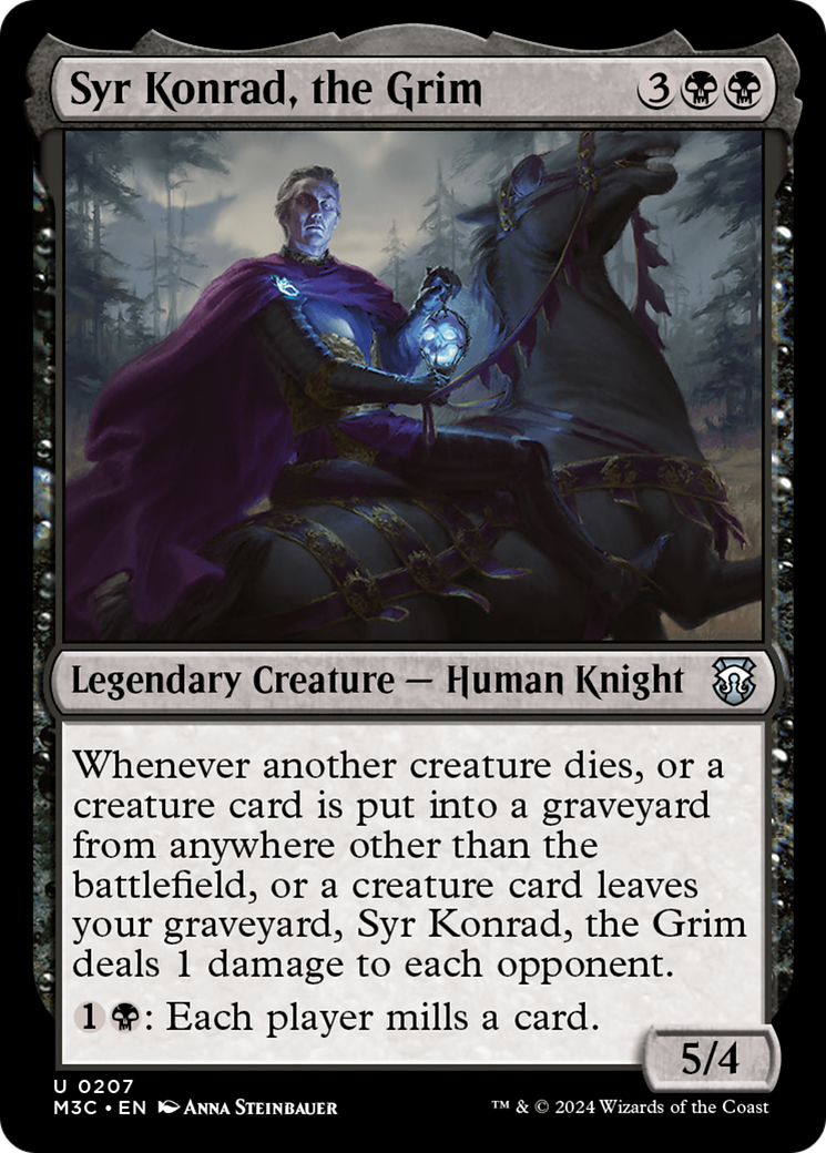 Syr Konrad, the Grim (Ripple Foil) [Modern Horizons 3 Commander] | RetroPlay Games