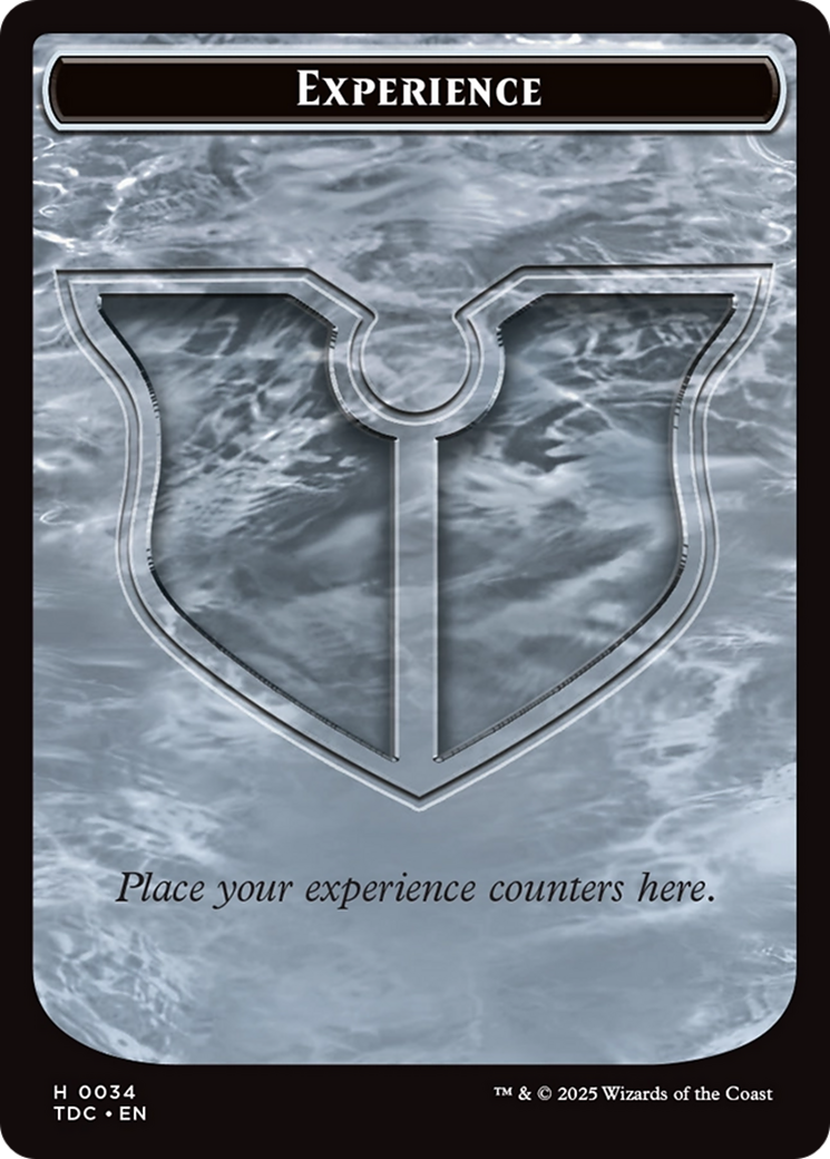 Experience // Treasure Double-Sided Token [Tarkir: Dragonstorm Commander Tokens] | RetroPlay Games