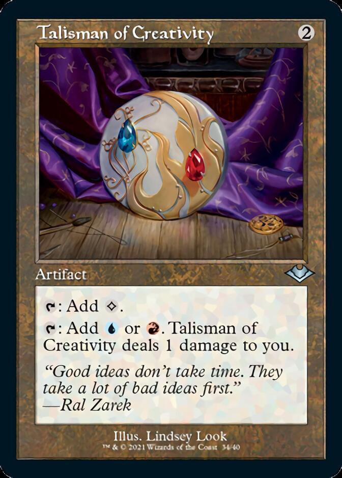 Talisman of Creativity (Retro Foil Etched) [Modern Horizons] | RetroPlay Games