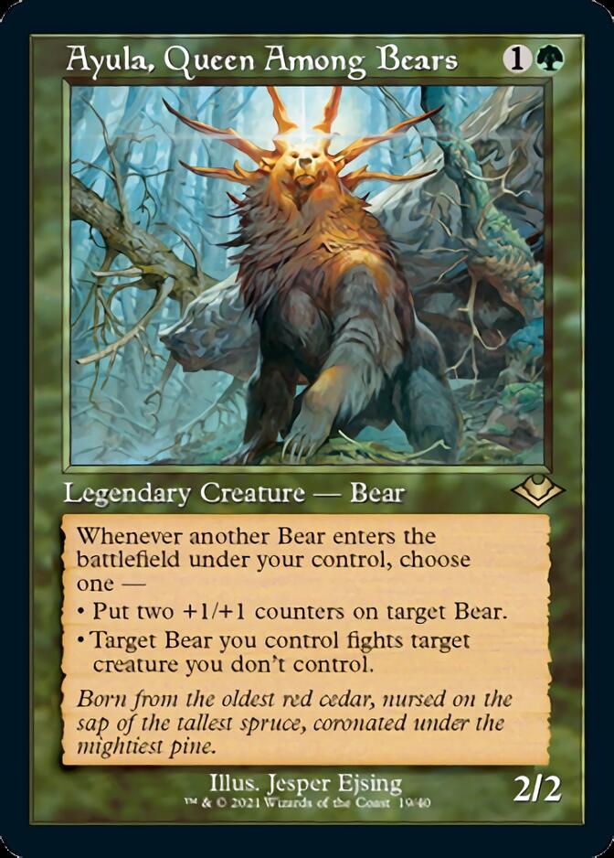 Ayula, Queen Among Bears (Retro Foil Etched) [Modern Horizons] | RetroPlay Games