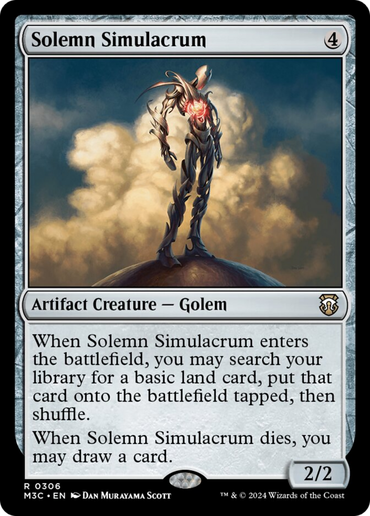 Solemn Simulacrum (Ripple Foil) [Modern Horizons 3 Commander] | RetroPlay Games