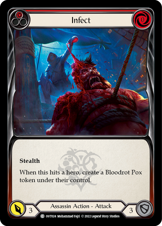 Infect (Red) [OUT024] (Outsiders)  Rainbow Foil | RetroPlay Games