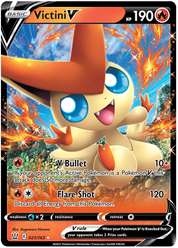 Victini V (021/163) [Sword & Shield: Battle Styles] | RetroPlay Games