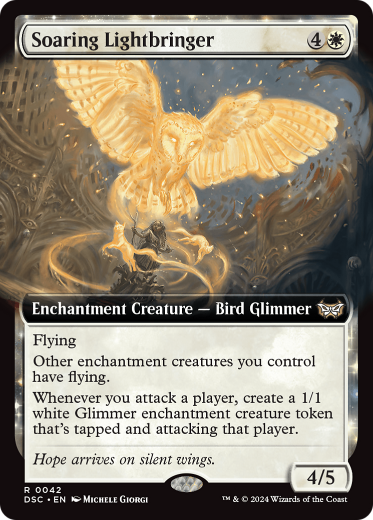 Soaring Lightbringer (Extended Art) [Duskmourn: House of Horror Commander] | RetroPlay Games