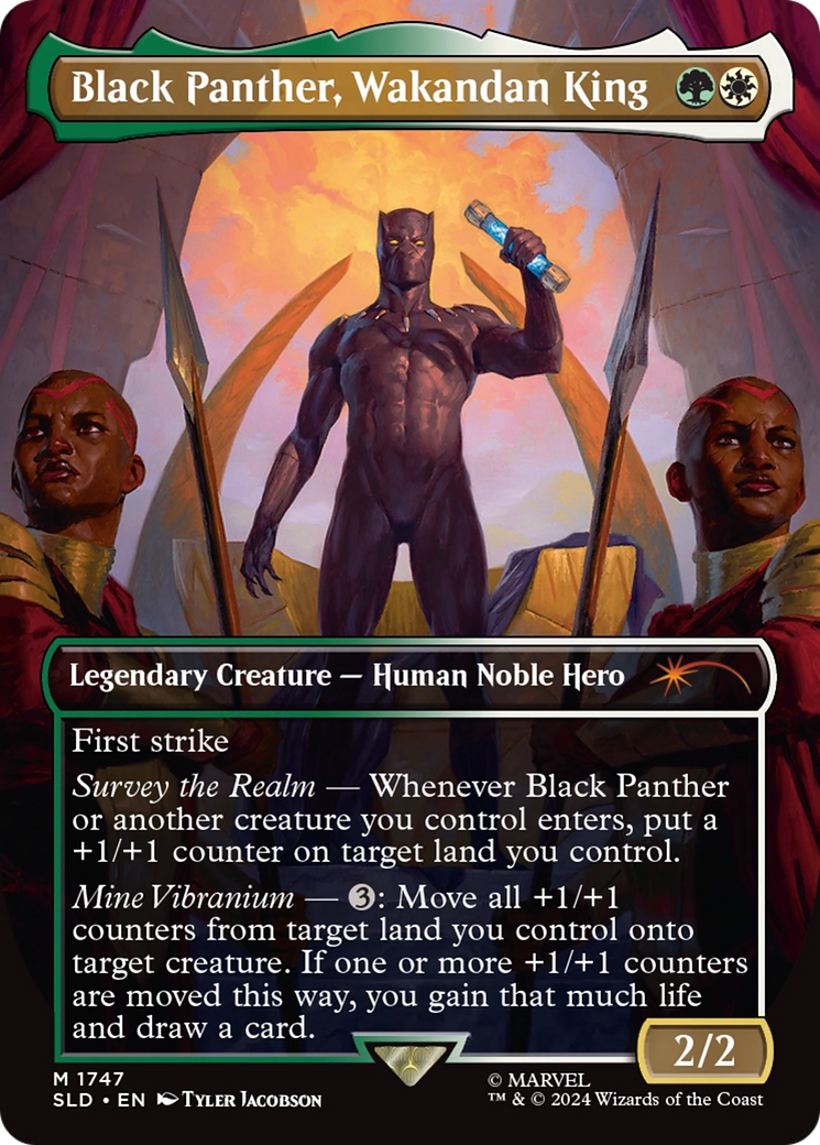 Black Panther, Wakandan King (Rainbow Foil) [Secret Lair Drop Series] | RetroPlay Games