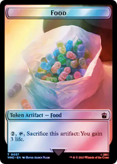 Horse // Food (0057) Double-Sided Token (Surge Foil) [Doctor Who Tokens] | RetroPlay Games