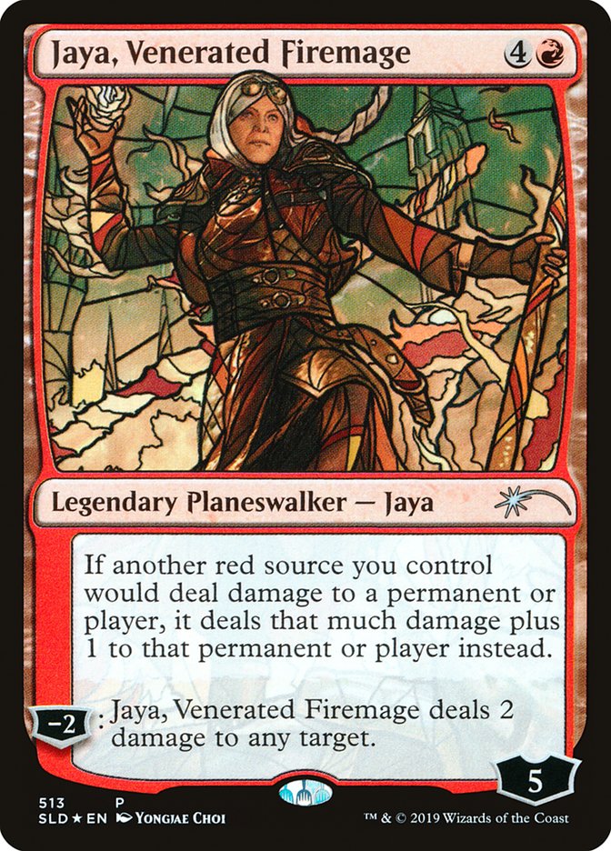 Jaya, Venerated Firemage (Stained Glass) [Secret Lair Drop Promos] | RetroPlay Games