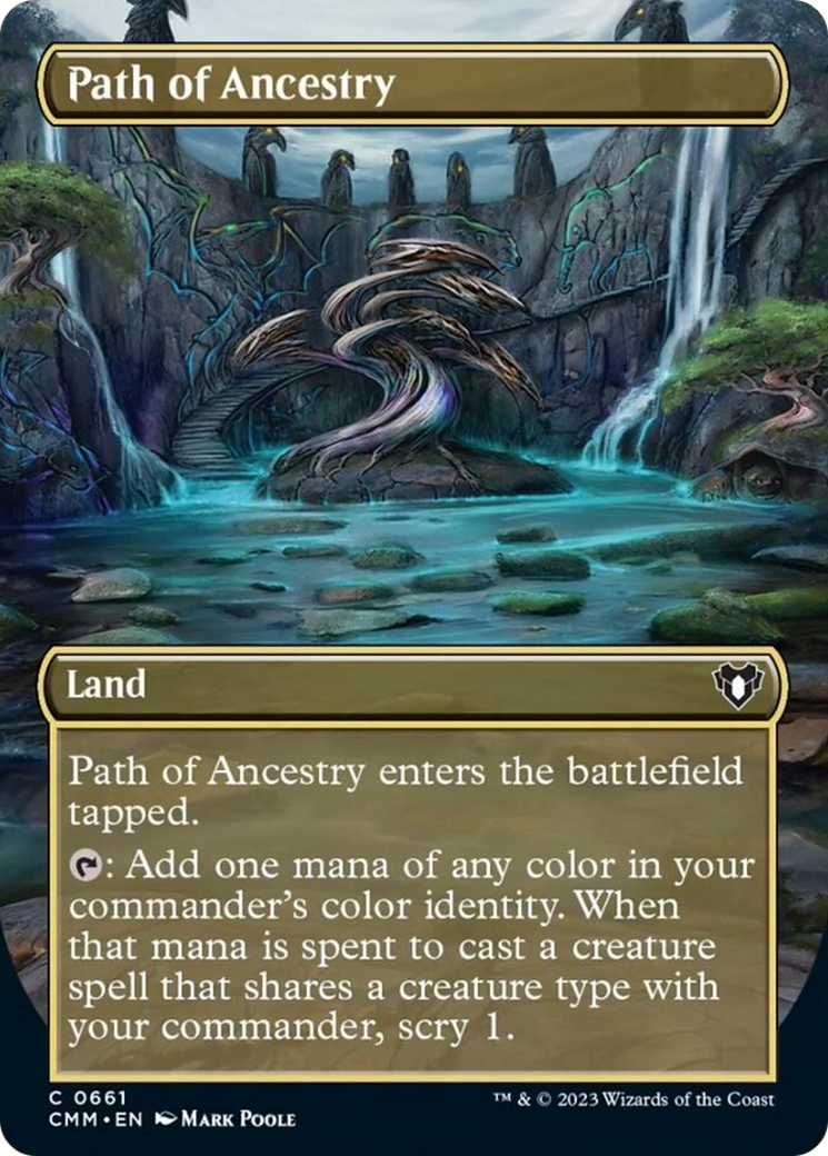 Path of Ancestry (Borderless Alternate Art) [Commander Masters] | RetroPlay Games