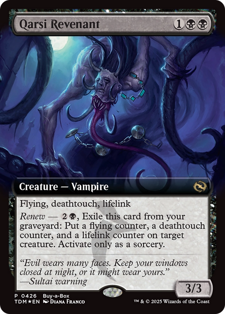 Qarsi Revenant (Extended Art) (Buy-A-Box) [Tarkir: Dragonstorm Promos] | RetroPlay Games