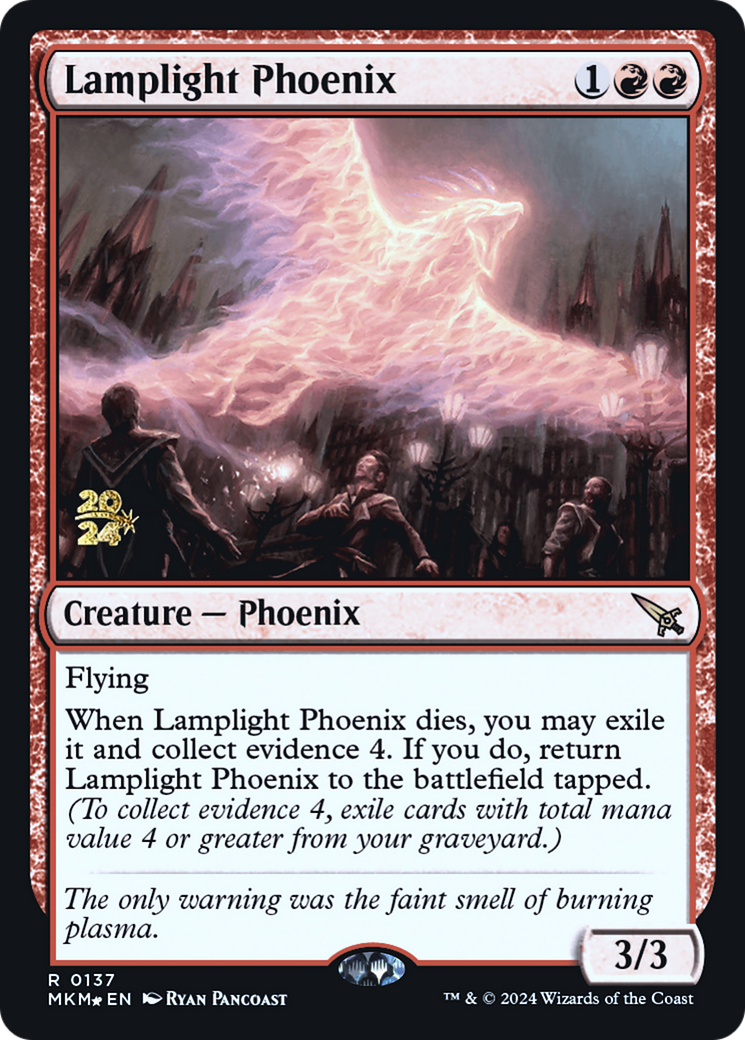 Lamplight Phoenix [Murders at Karlov Manor Prerelease Promos] | RetroPlay Games