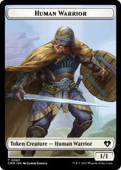 Human Warrior // Zombie Army Double-Sided Token [Commander Masters Tokens] | RetroPlay Games