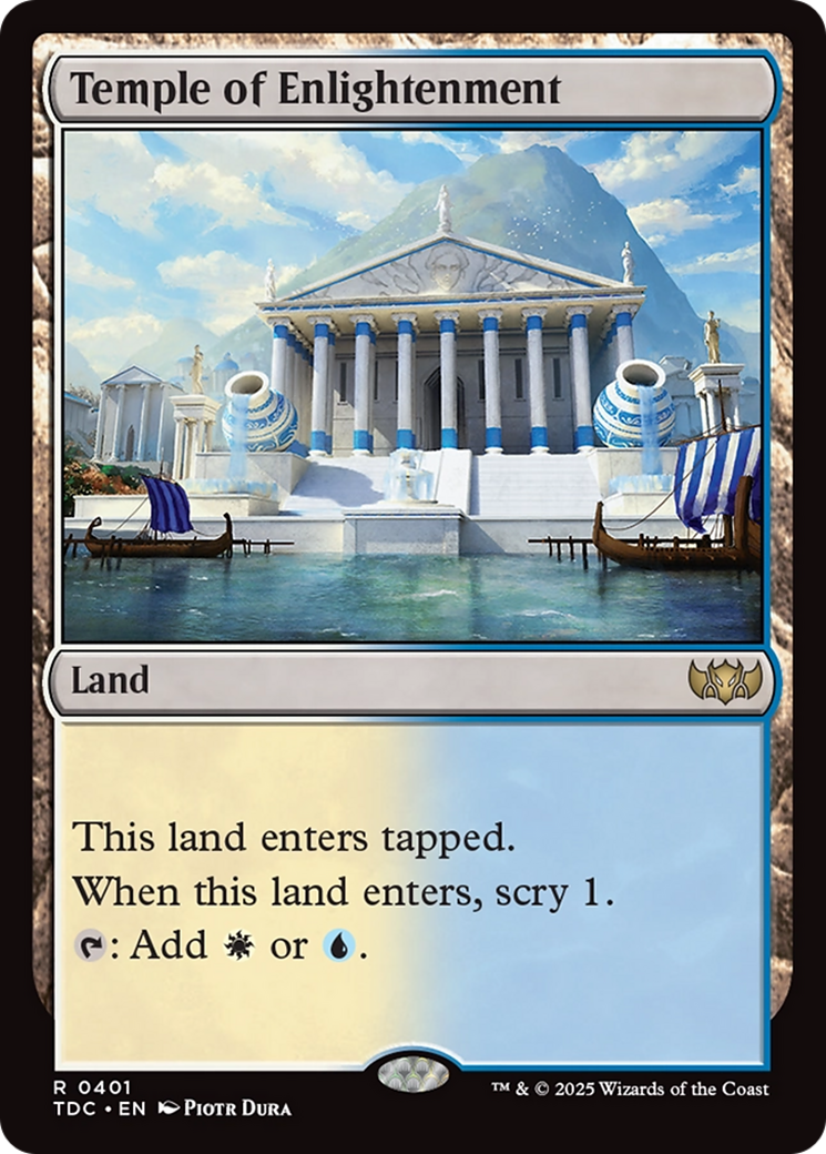 Temple of Enlightenment [Tarkir: Dragonstorm Commander] | RetroPlay Games