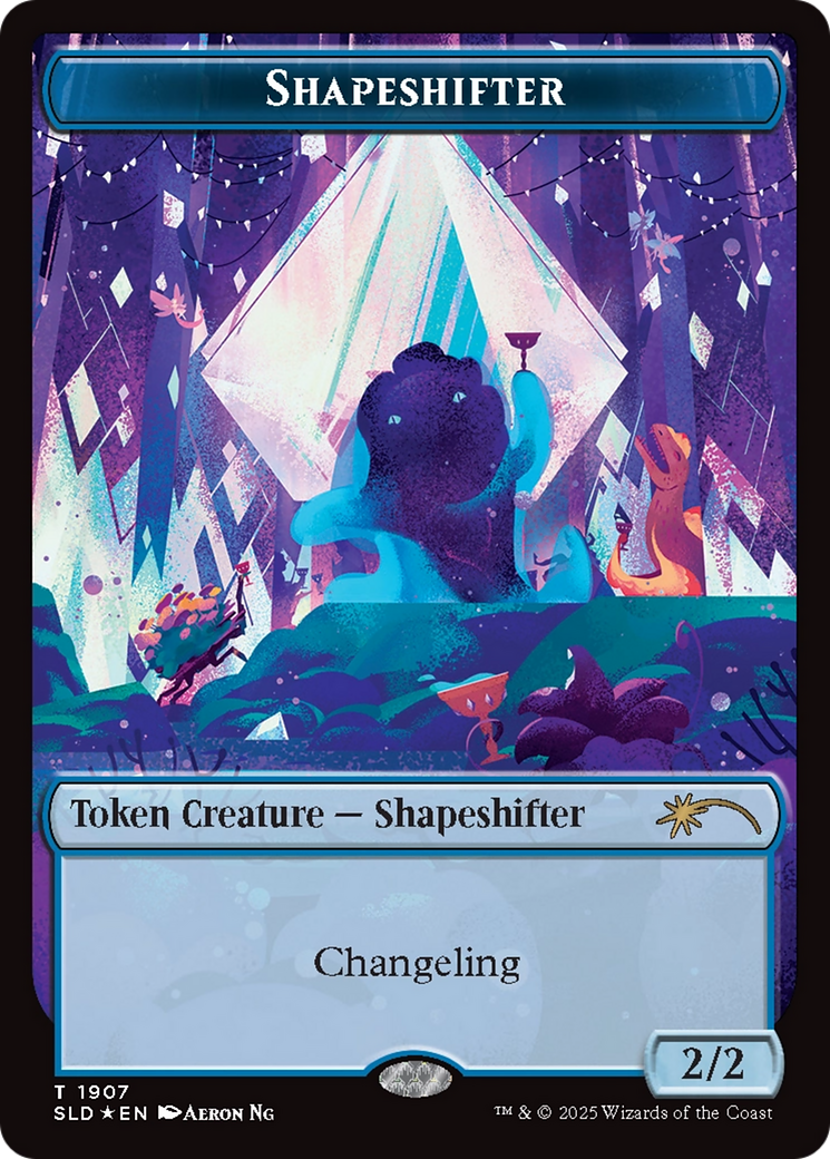 Shapeshifter Token (1907) (Double Rainbow Foil) [Secret Lair Drop Series] | RetroPlay Games