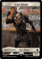 Alien Rhino // Alien Warrior Double-Sided Token [Doctor Who Tokens] | RetroPlay Games