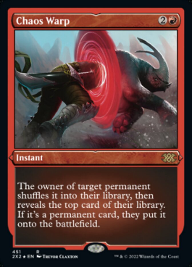 Chaos Warp (Foil Etched) [Double Masters 2022] | RetroPlay Games