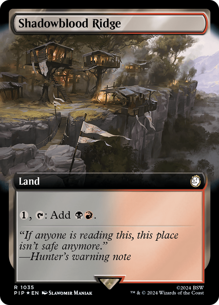 Shadowblood Ridge (Extended Art) (Surge Foil) [Fallout] | RetroPlay Games