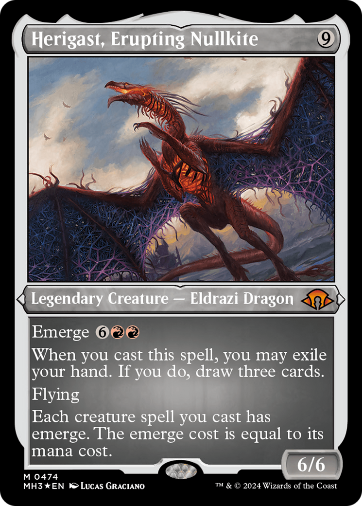 Herigast, Erupting Nullkite (Foil Etched) [Modern Horizons 3] | RetroPlay Games