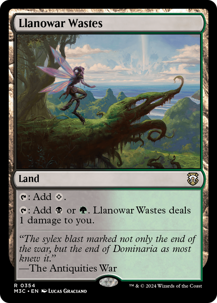 Llanowar Wastes (Ripple Foil) [Modern Horizons 3 Commander] | RetroPlay Games