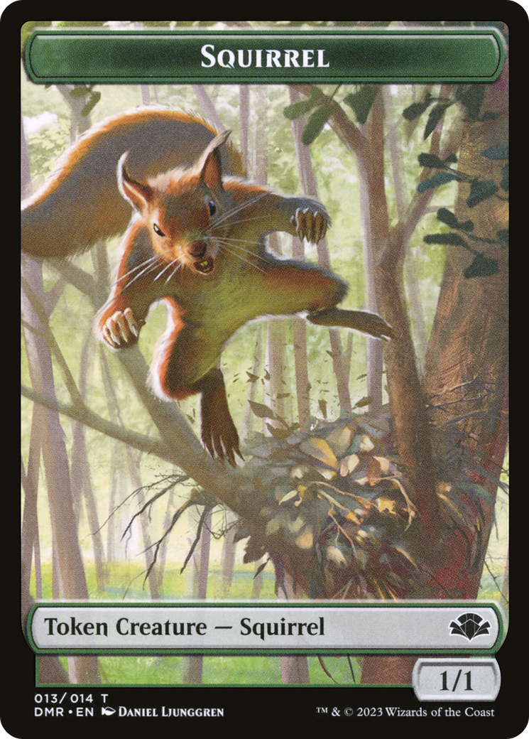 Squirrel Token [Dominaria Remastered Tokens] | RetroPlay Games