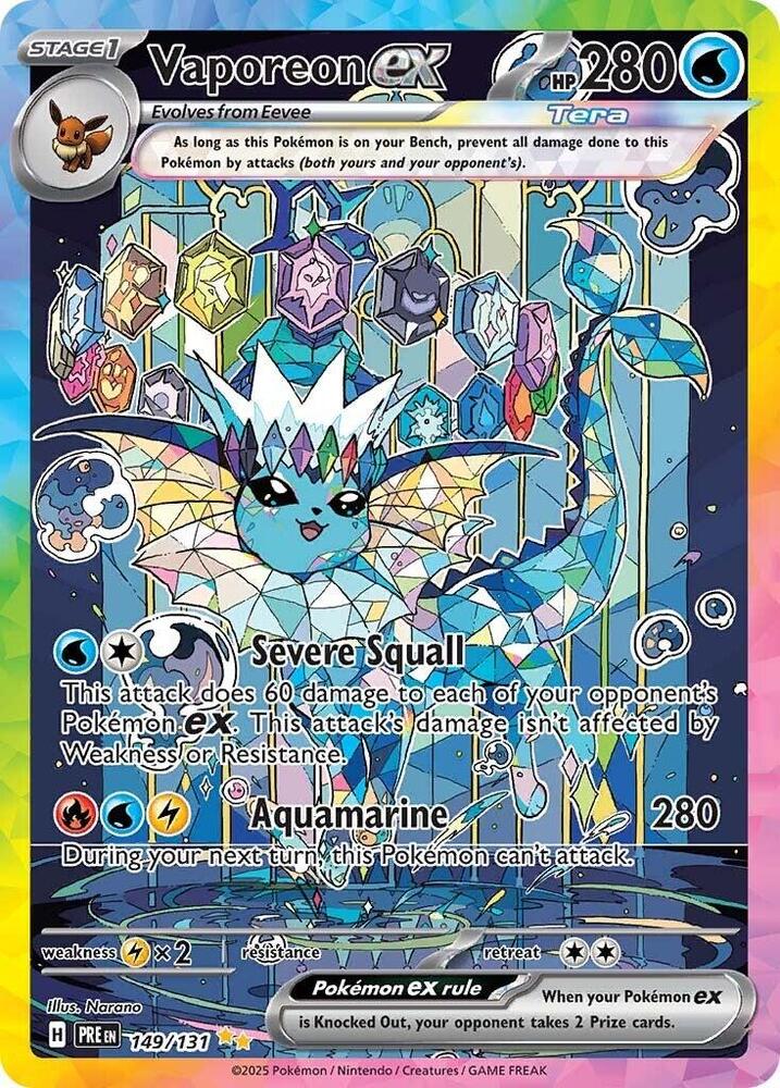 Vaporeon ex (149/131) [Scarlet & Violet: Prismatic Evolutions] | RetroPlay Games